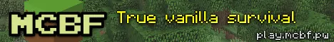 MCBF - A Vanilla Minecraft Server